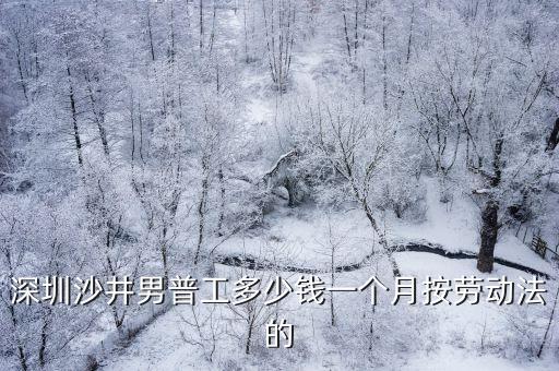 深圳寶安沙井基本工資，深圳沙井工資怎樣
