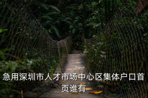 急用深圳市人才市場(chǎng)中心區(qū)集體戶口首頁(yè)誰(shuí)有