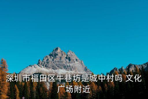深圳福星路牛巷坊屬什么街道，深圳市福田區(qū)福星路屬于哪個派出所管轄
