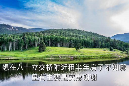 想在八一立交橋附近租半年房子不知哪里有主要是實(shí)惠謝謝