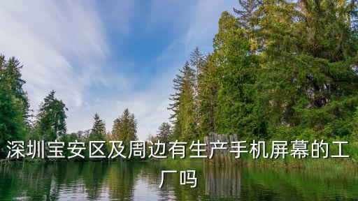深圳寶安區及周邊有生產手機屏幕的工廠嗎