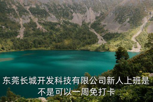 東莞長城開發科技有限公司新人上班是不是可以一周免打卡