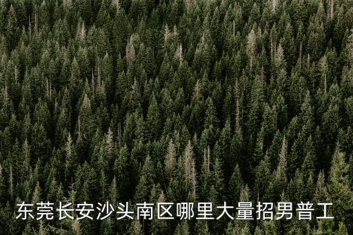 東莞哪里招聘男M，東莞長安沙頭南區哪里大量招男普工