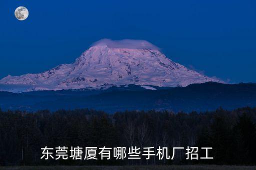 東莞塘廈有哪些手機廠招工