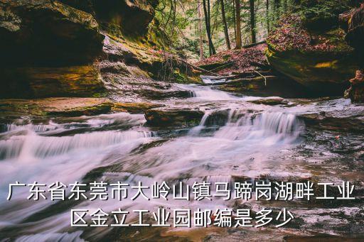廣東省東莞市大嶺山鎮馬蹄崗湖畔工業區金立工業園郵編是多少
