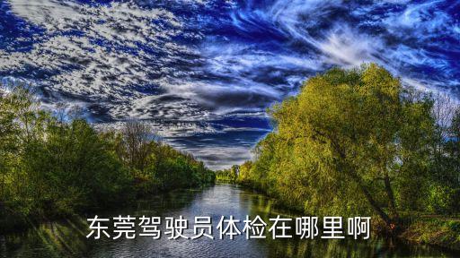 東莞市駕駛證期滿體檢在哪家醫院，東莞駕駛員體檢在哪里啊