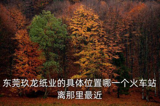 玖龍紙業控股有限公司東莞基地，玖龍紙業的采購都是有東莞總公司負責的嗎