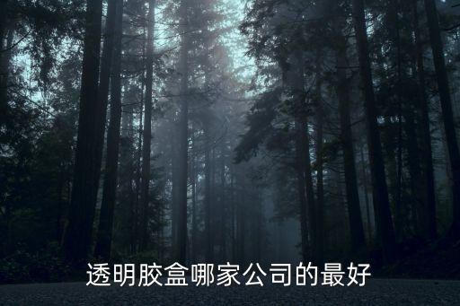 透明膠盒哪家公司的最好
