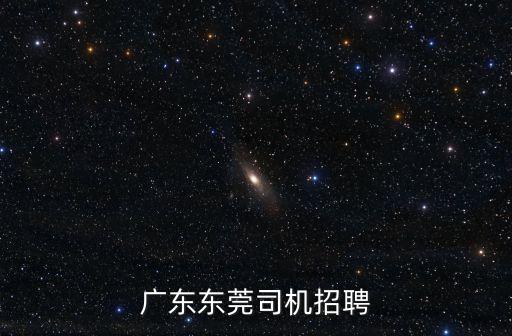廣東東莞司機(jī)招聘