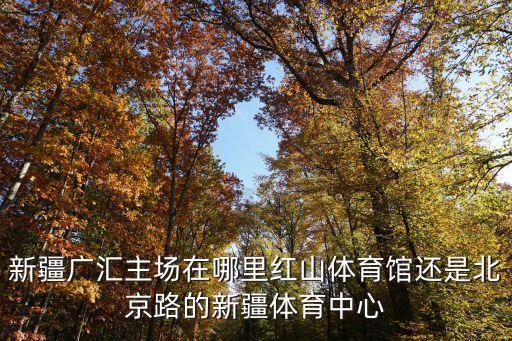 新疆廣匯主場在哪里紅山體育館還是北京路的新疆體育中心