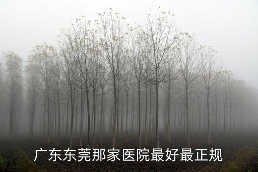 廣東東莞那家醫(yī)院最好最正規(guī)