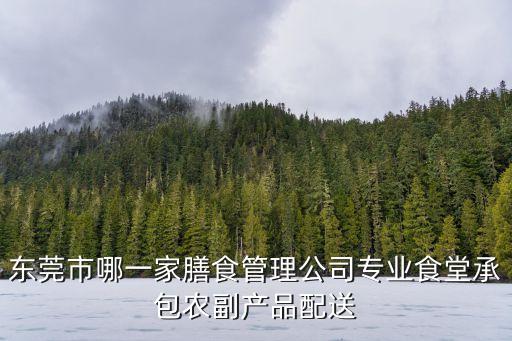 東莞市哪一家膳食管理公司專業(yè)食堂承包農(nóng)副產(chǎn)品配送