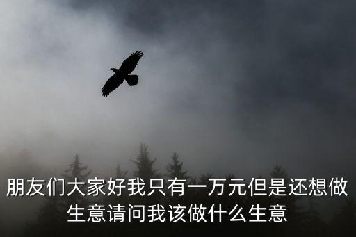 朋友們大家好我只有一萬元但是還想做生意請問我該做什么生意