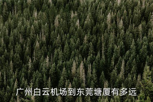 廣州白云機場到東莞塘廈有多遠