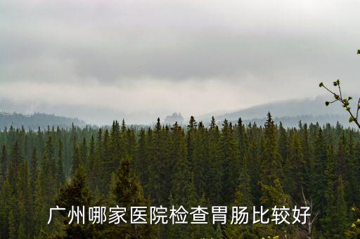 廣州哪家醫院檢查胃腸比較好