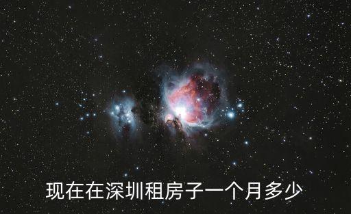 深圳灣1號租一個月要多少錢，深圳租房一個月多少錢