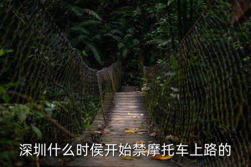 深圳什么時候摩托車可上路，深圳什么時侯開始禁摩托車上路的你你你這