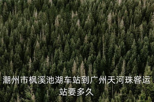 潮州市楓溪池湖車站到廣州天河珠客運站要多久