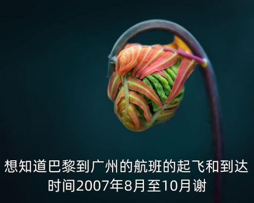 3月13日巴黎到廣州的航班號，CZ348南方航空巴黎直飛廣州的準確時間