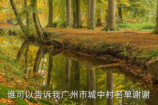 廣州一城中村8人確診，廣州哪里有治安不好的城中村請舉出例子謝謝