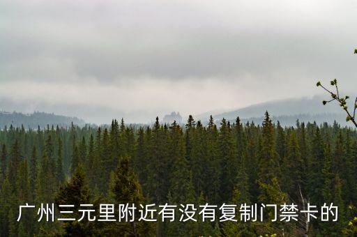 廣州三元里附近有沒有復制門禁卡的