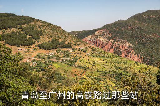 青島至廣州的高鐵路過那些站