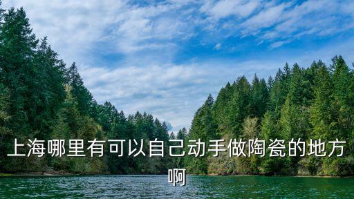 上海哪里有可以自己動手做陶瓷的地方啊