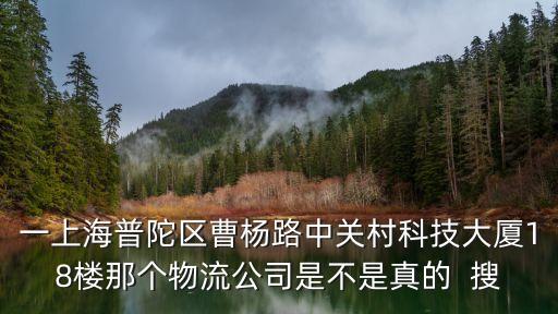 一上海普陀區曹楊路中關村科技大廈18樓那個物流公司是不是真的  搜