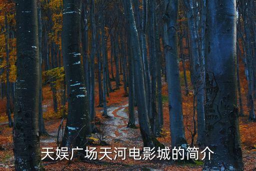 廣州天河天娛電影城，廣州天娛廣場(chǎng)的電影院叫什么名字