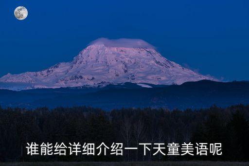 誰能給詳細介紹一下天童美語呢
