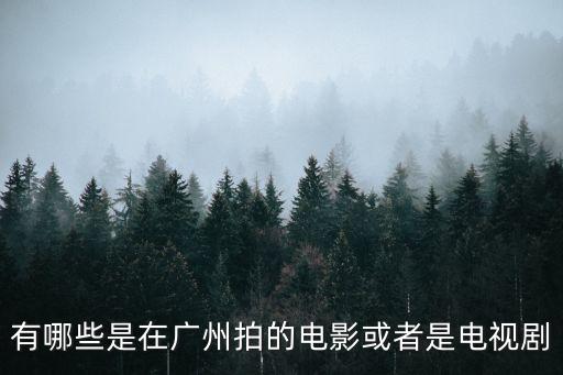 廣州影視有什么劇，求在廣州拍的電影或電視劇