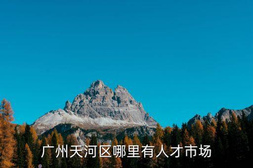 廣州天河區哪里有人才市場