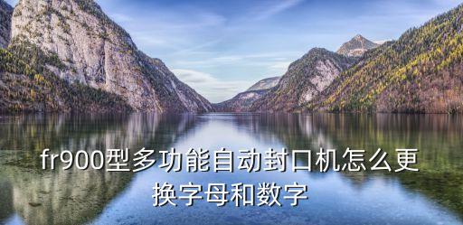 fr900型多功能自動封口機(jī)怎么更換字母和數(shù)字