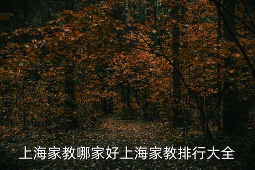 上海家教哪家好上海家教排行大全