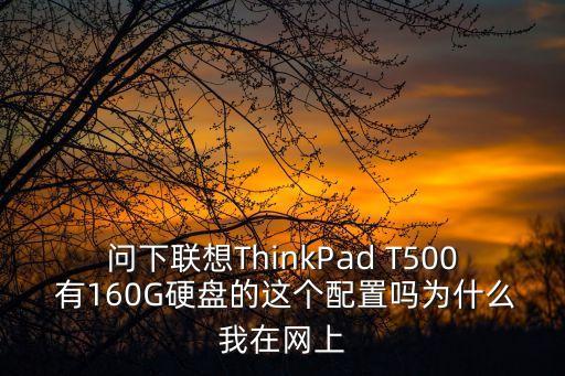 問下聯(lián)想ThinkPad T500 有160G硬盤的這個配置嗎為什么我在網(wǎng)上