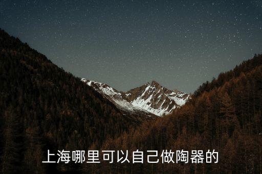 可以制作陶器的地方上海市，上海哪里有可以自己動手做陶瓷的地方啊