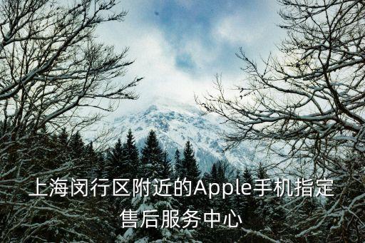 上海閔行區附近的Apple手機指定售后服務中心