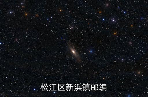 松江區新浜鎮郵編