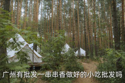 廣州有批發一串串香做好的小吃批發嗎