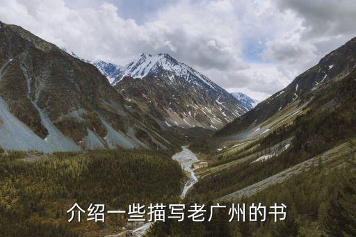 介紹一些描寫老廣州的書