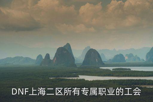 DNF上海二區所有專屬職業的工會