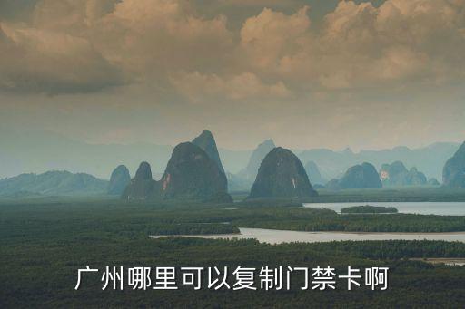 廣州哪里可以復制門禁卡啊