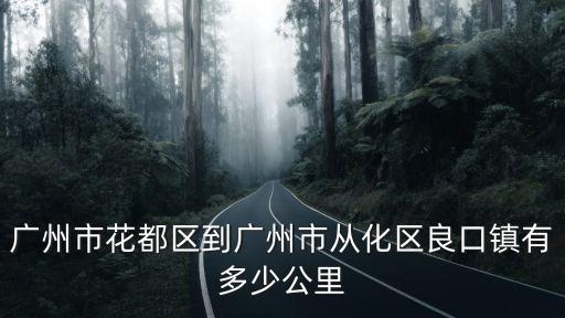 廣州市花都區(qū)到廣州市從化區(qū)良口鎮(zhèn)有多少公里