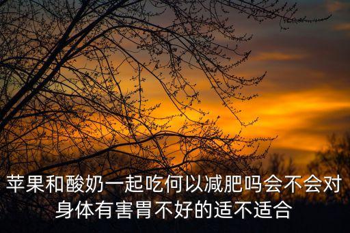 蘋果和酸奶一起吃何以減肥嗎會不會對身體有害胃不好的適不適合