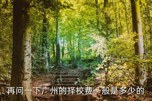 廣州民辦中學擇校費，廣州市民辦中學三年的擇校費是多少