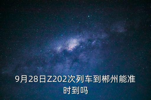 9月28日Z202次列車到郴州能準時到嗎