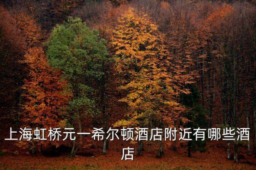 上海虹橋元一希爾頓酒店附近有哪些酒店