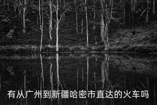 有從廣州到新疆哈密市直達的火車嗎