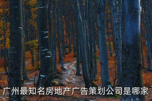 廣州最知名房地產廣告策劃公司是哪家