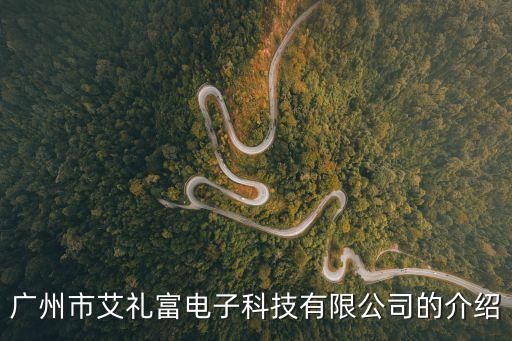 廣州市艾禮富電子科技有限公司的介紹
